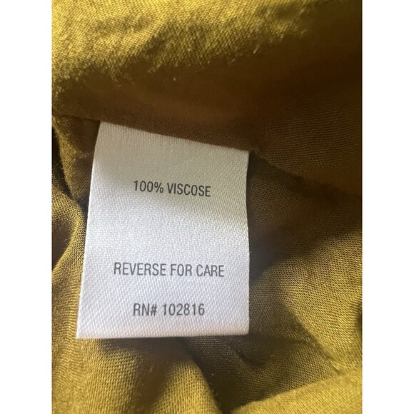 Garnet Hill Green Leopard Print Midi Skirt Size Large Lined Pockets - Picture 8 of 8